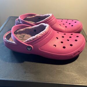 CROCS ADULT CLASSIC LINED CLOGS Shoes Size M11 Comfort Warm See Photos
